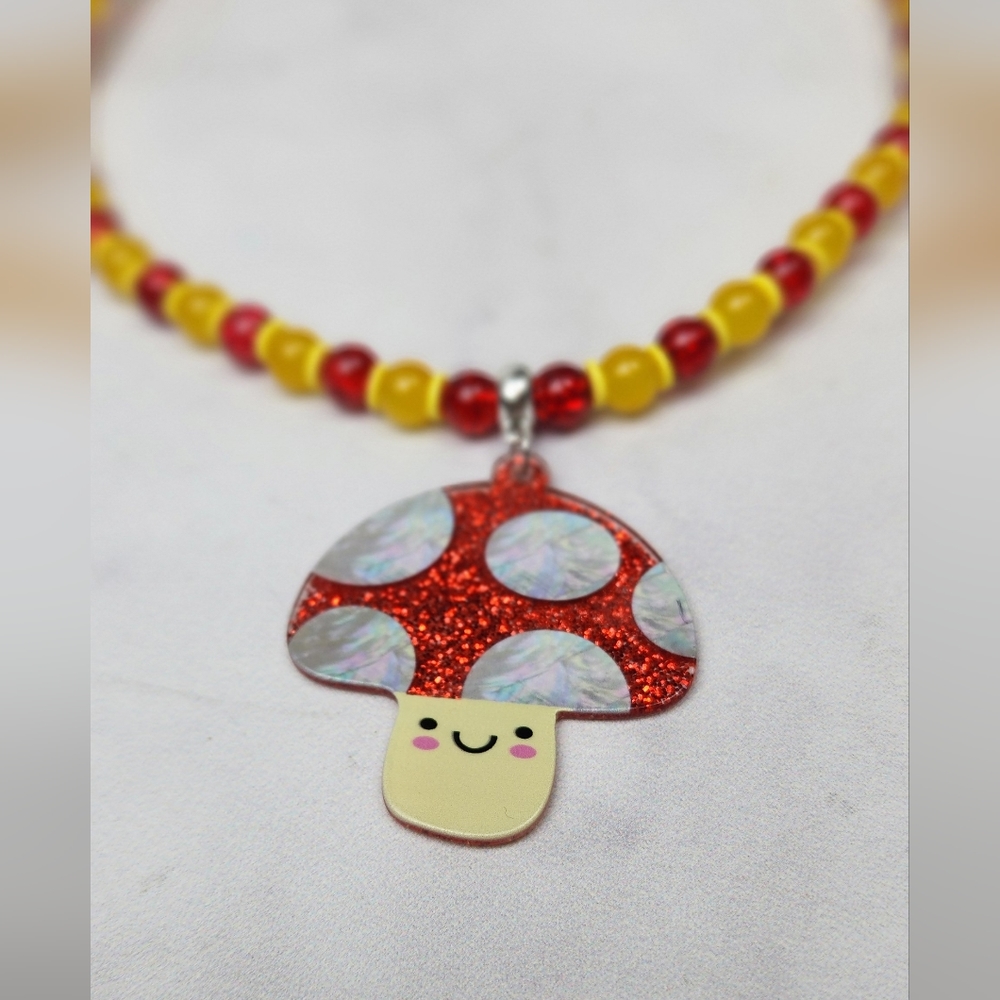 🥳SALE🥳🍄 Mr. Shroom mushroom wire necklace - Picture 7 of 15